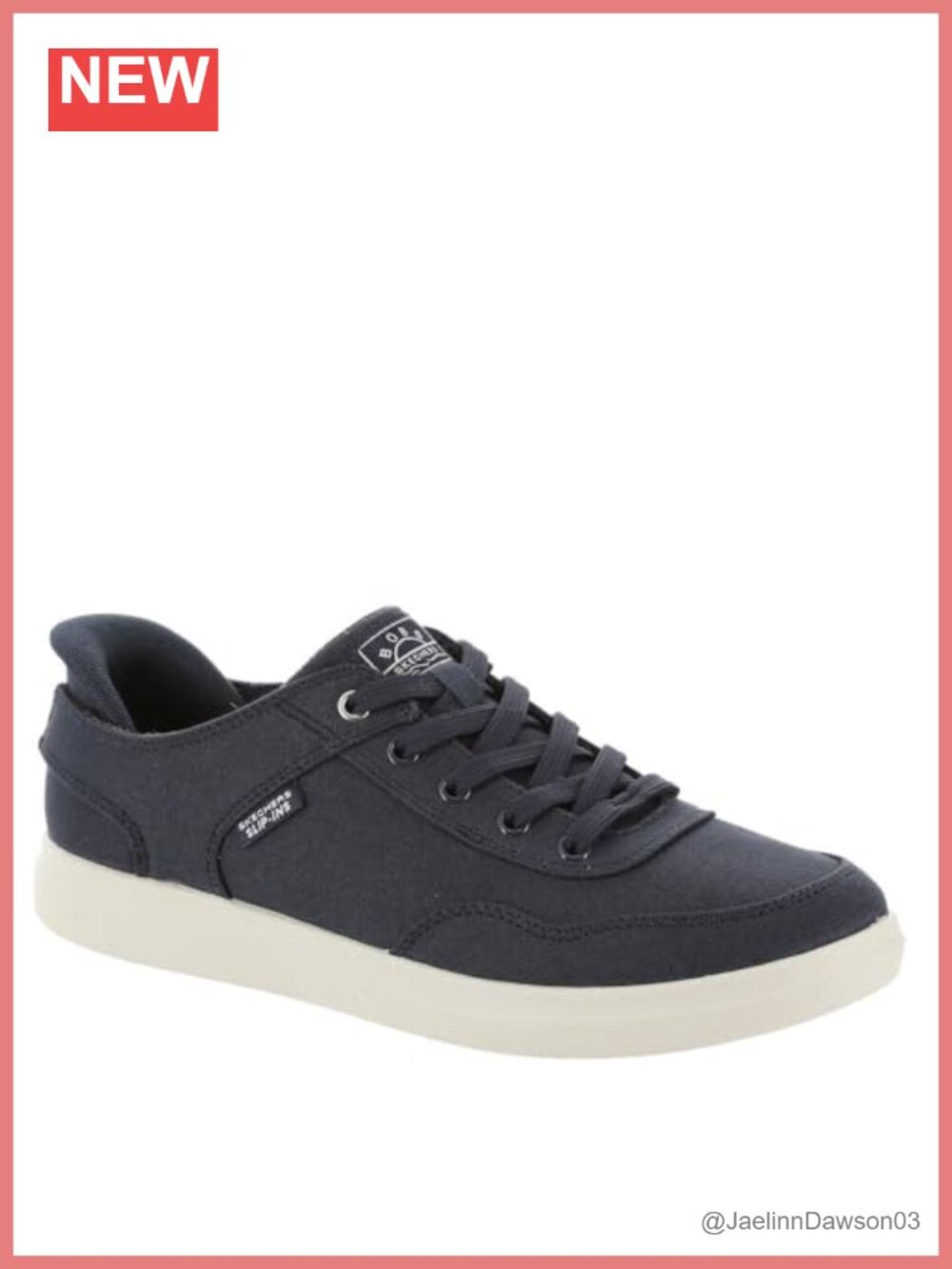 Canvas Slip-On Shoes with Memory Foam Insole, Hands-Free